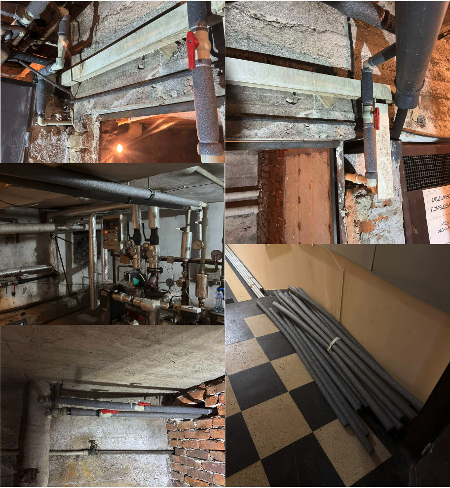 Извършихме подмяна и преработка на тръбен участък в общите части, с цел по-надеждна работа и по-лесна поддръжка. Демонтирахме компрометирани елементи, положихме нови тръби и връзки, монтирахме спирателни кранове и направихме качествена термоизолация по трасето. След монтажа – проверка на системата и привеждане на мястото в подреден и безопасен вид.